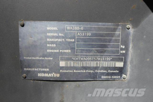 Komatsu WA380-6 輪胎式裝載機