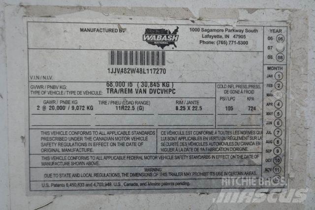 Wabash DVCVHPC 箱體拖車