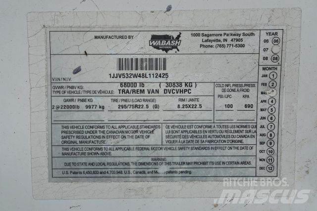 Wabash DVCVHPC 箱體拖車