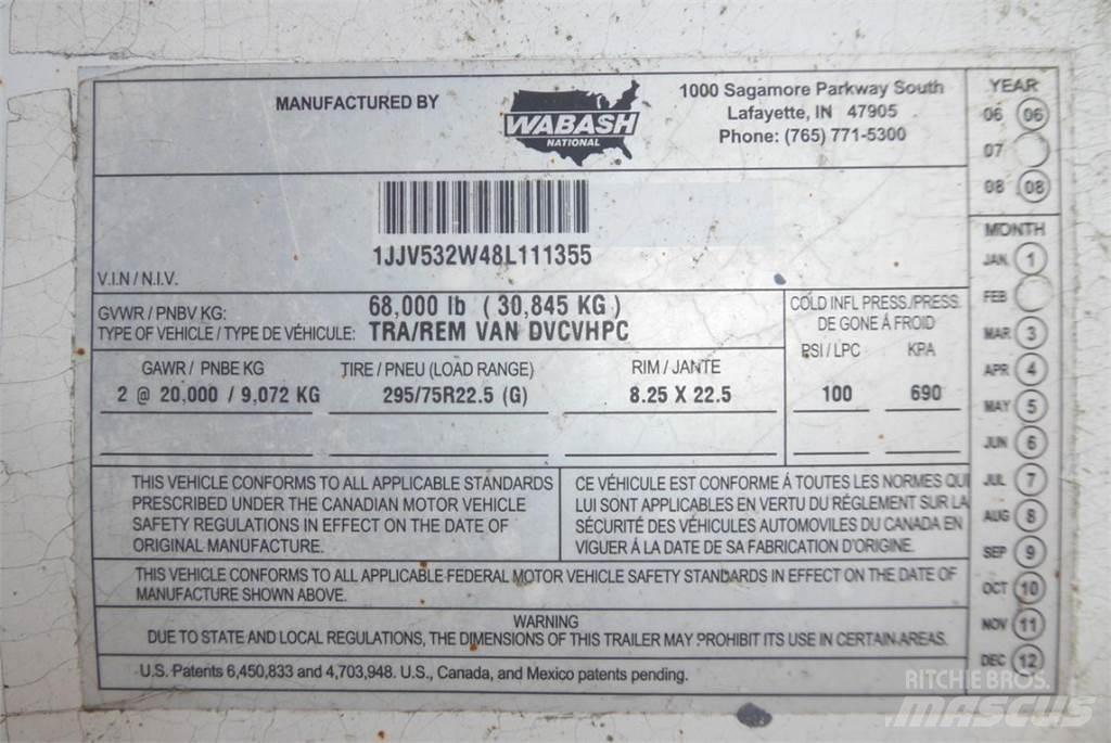 Wabash DVCVHPC 箱體拖車
