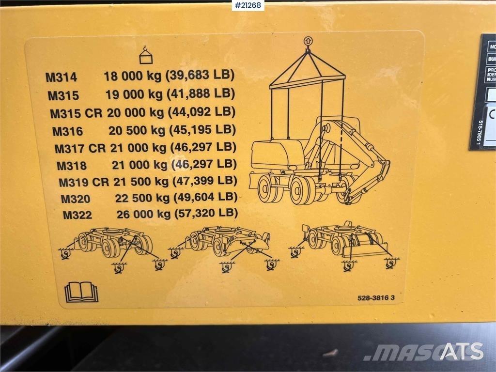 CAT M315 旋轉式挖土機/掘鑿機/挖掘機