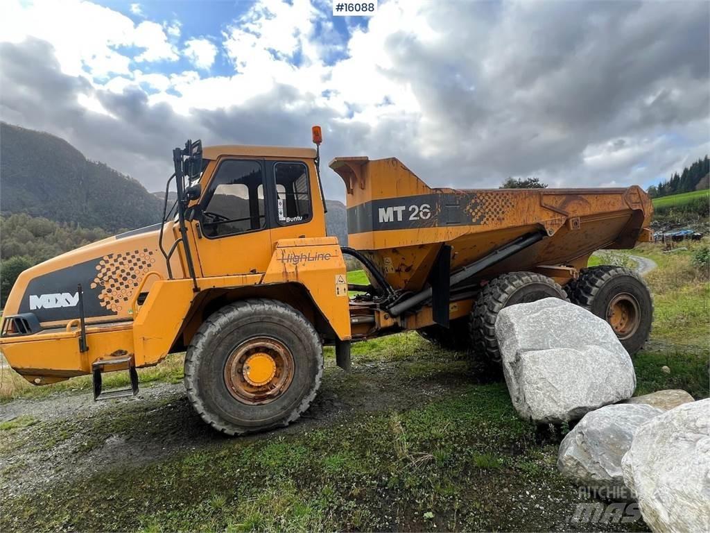 Moxy MT26 dumper. 側卸礦車