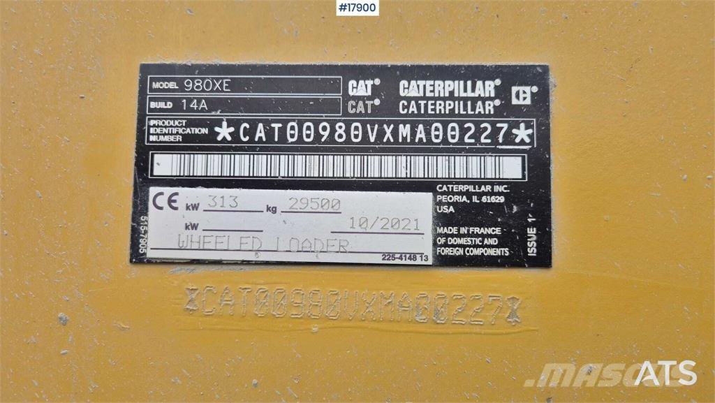 CAT 980 XE 輪胎式裝載機