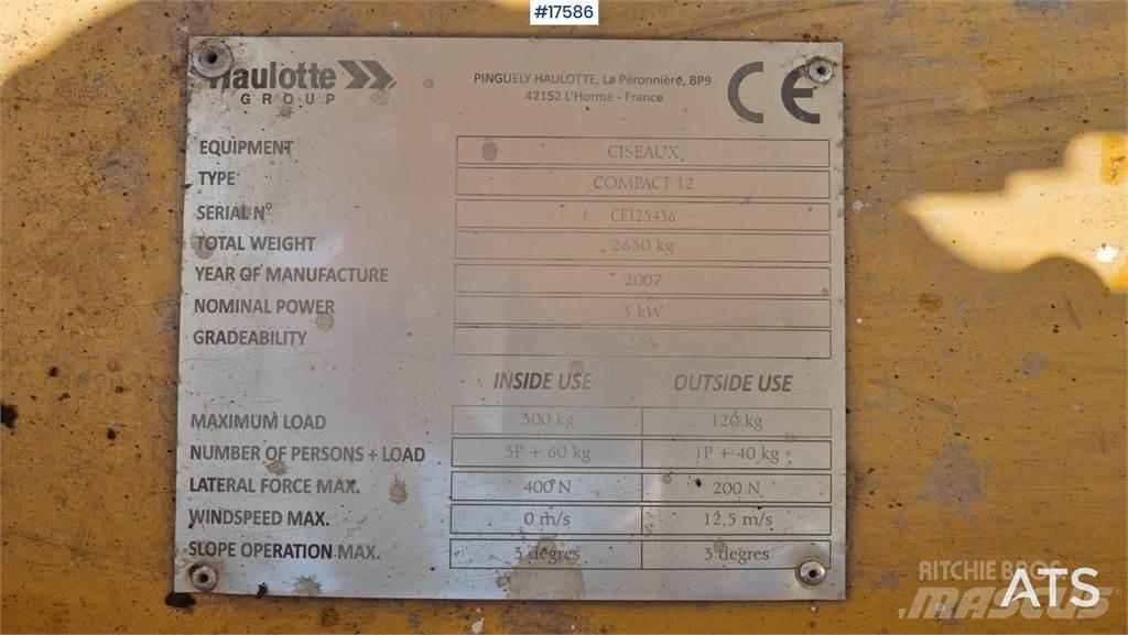 Haulotte Compact 12 剪式升降機