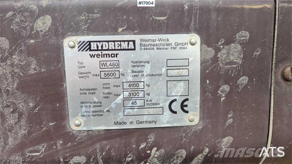Hydrema WL 480 輪胎式裝載機