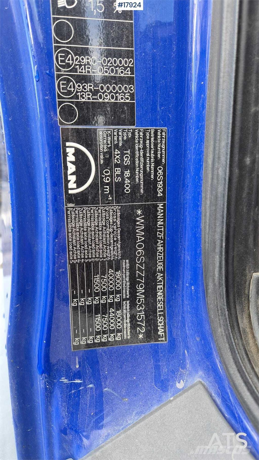 MAN TGS 18.400 曳引機組件