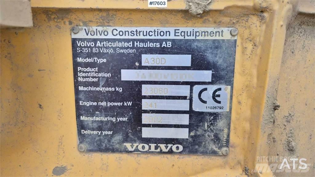 Volvo A30D 鉸接式起吊車
