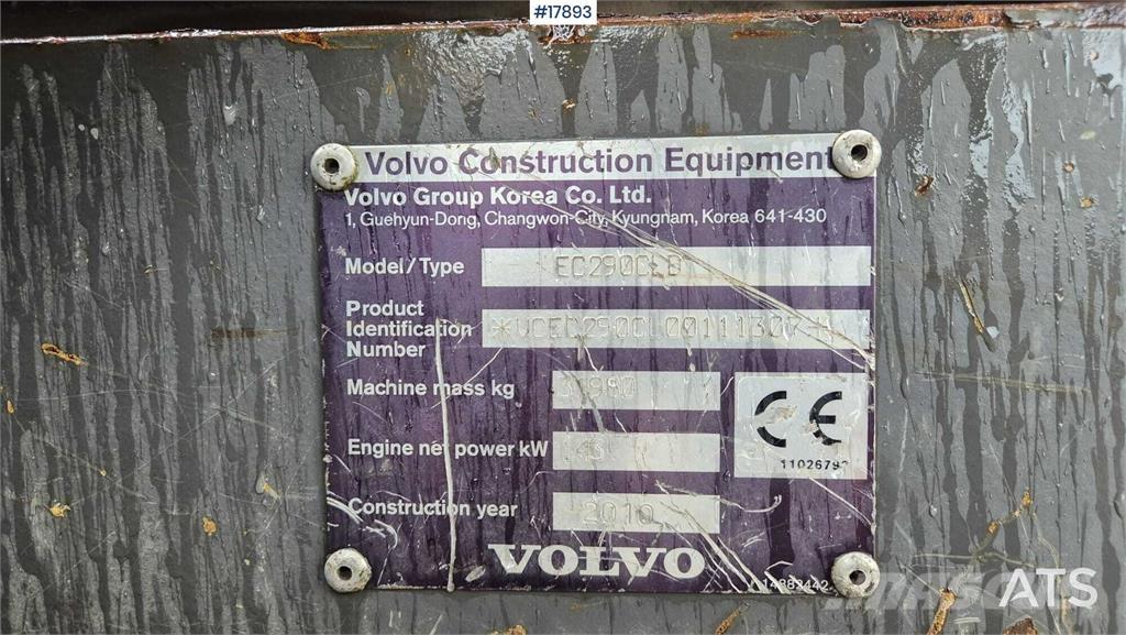 Volvo EC 290 CLD 履帶式 挖土機/掘鑿機/挖掘機