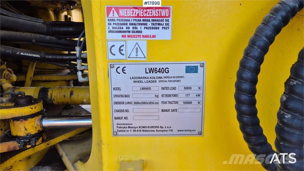 XCMG LW 640 G 輪胎式裝載機