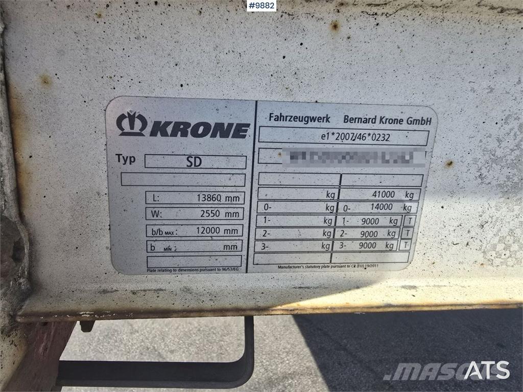 Krone trailer 篷布半拖車