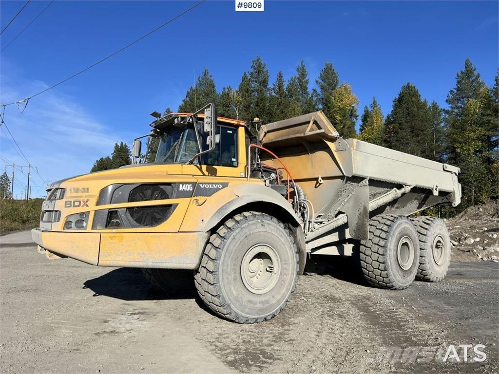 Volvo A40G dump truck 鉸接式起吊車