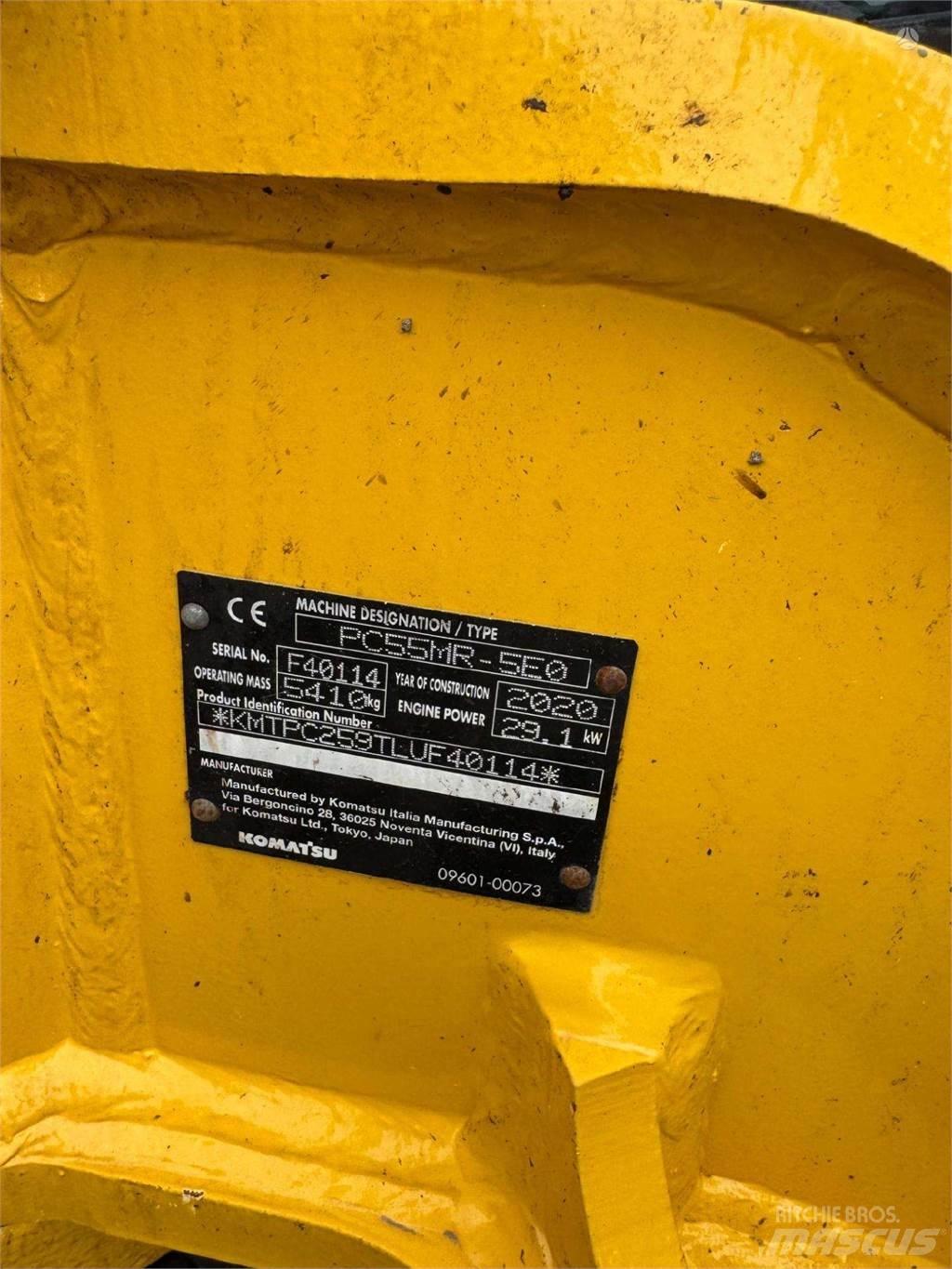 Komatsu PC55MR-5 履帶式 挖土機/掘鑿機/挖掘機