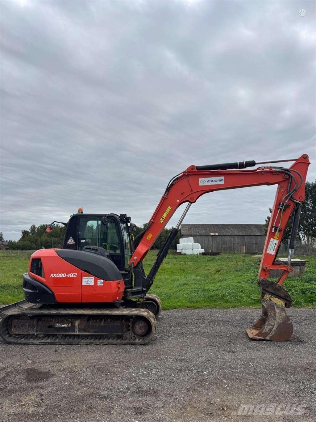 Kubota KX080-4a2 履帶式 挖土機/掘鑿機/挖掘機