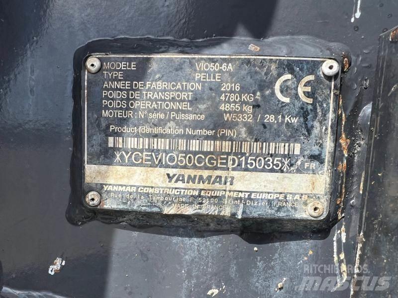 Yanmar ViO50 小型挖土機/掘鑿機<7t(小型挖掘機)