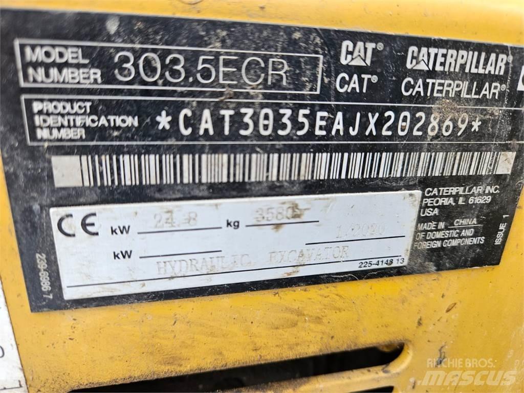 CAT 303.5ECR 小型挖土機/掘鑿機<7t(小型挖掘機)