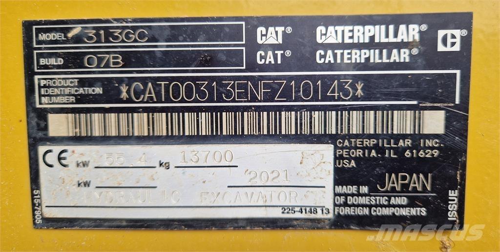 CAT 313GC 履帶式 挖土機/掘鑿機/挖掘機
