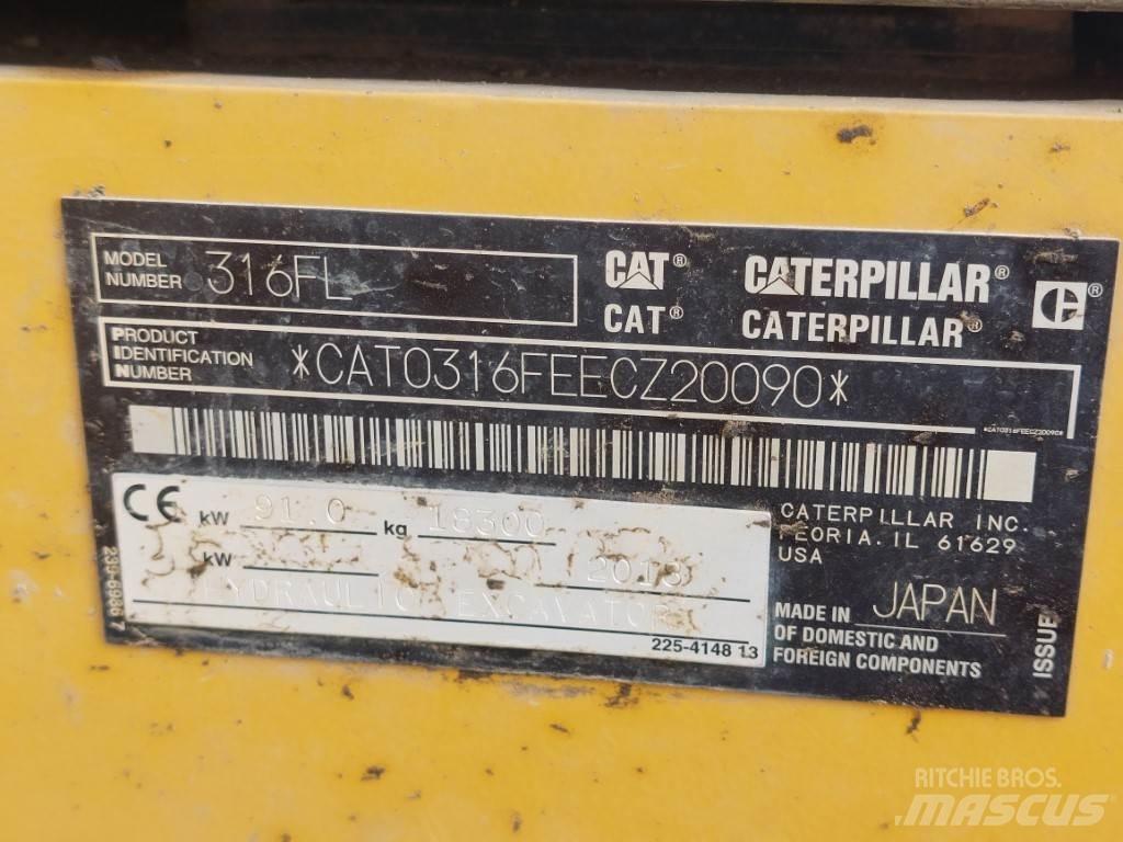 CAT 316FL 履帶式 挖土機/掘鑿機/挖掘機
