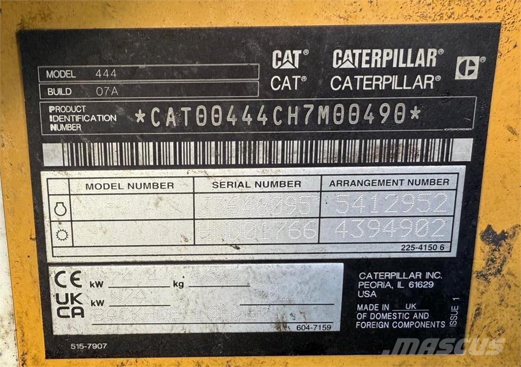 CAT 444 反鏟裝載機