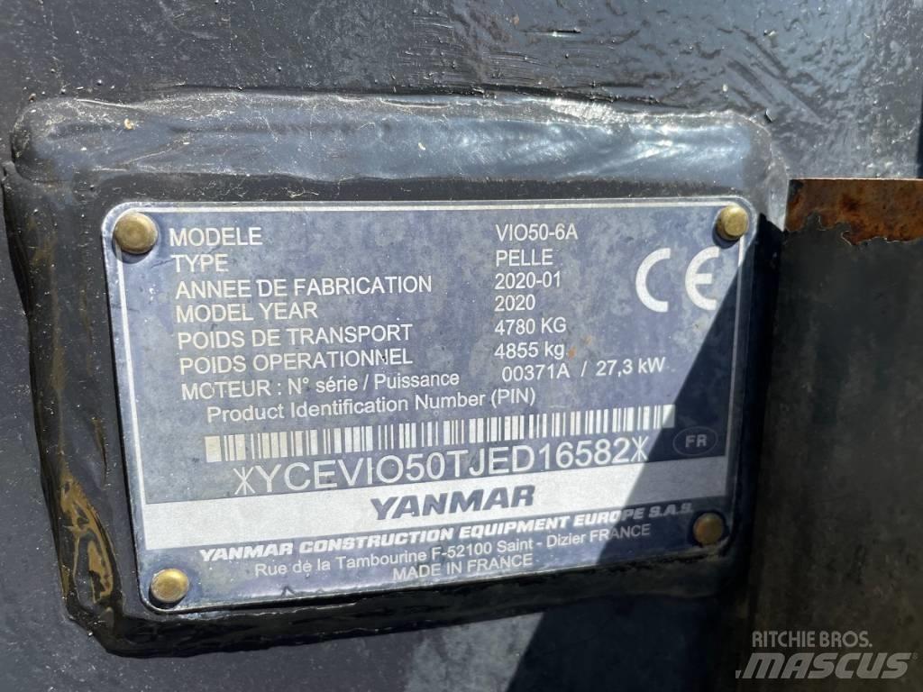 Yanmar Vio 50-6 小型挖土機/掘鑿機<7t(小型挖掘機)