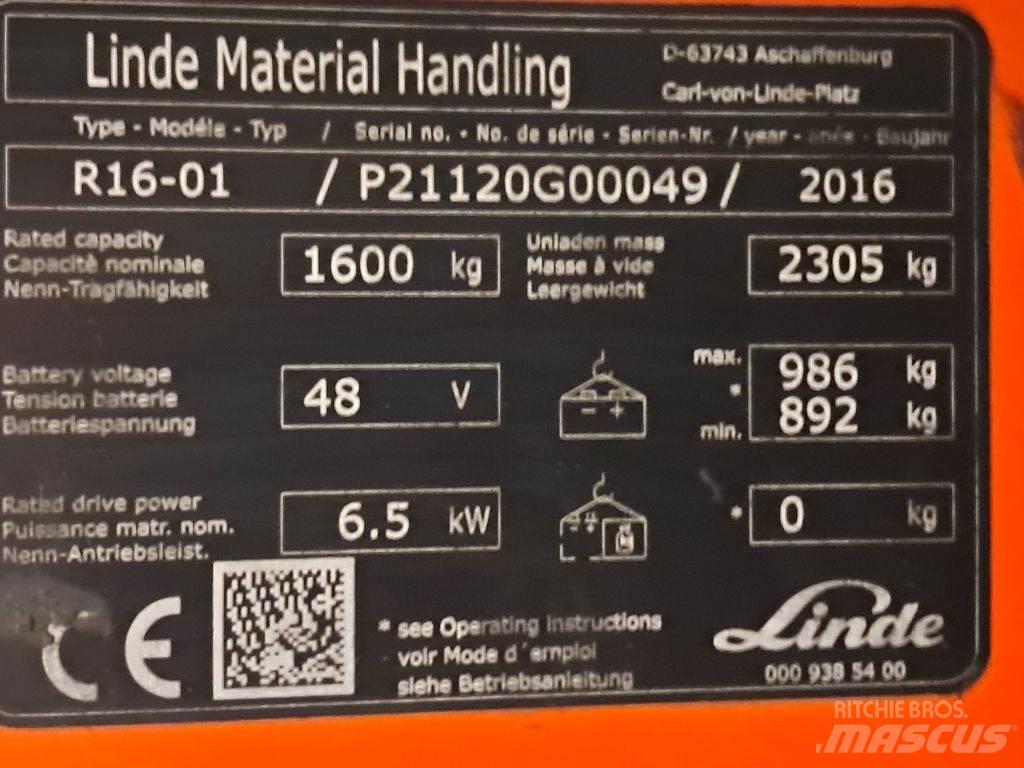 Linde R16-01 前伸式堆高機(叉車)