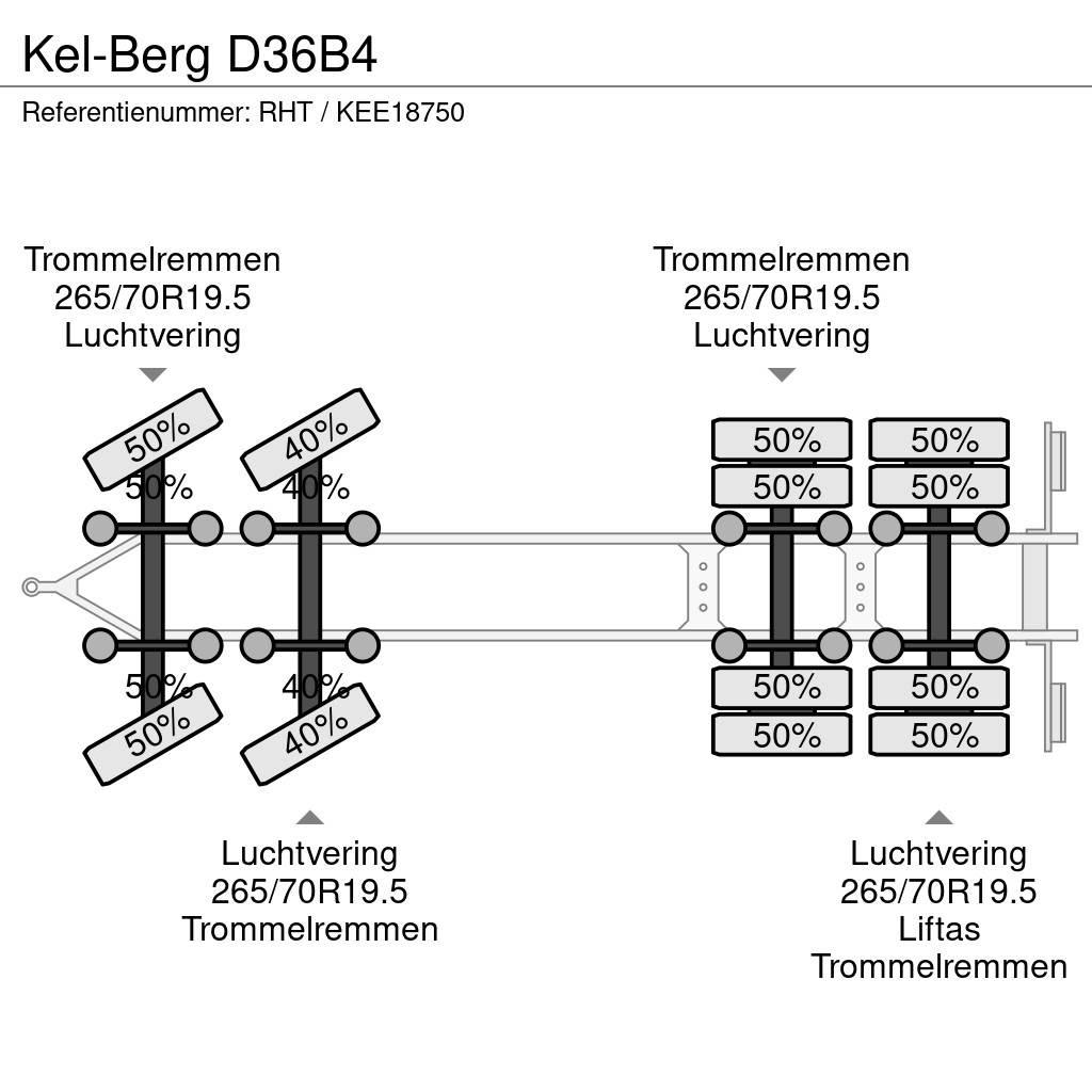 Kel-Berg D36B4 平板式/側卸式拖車