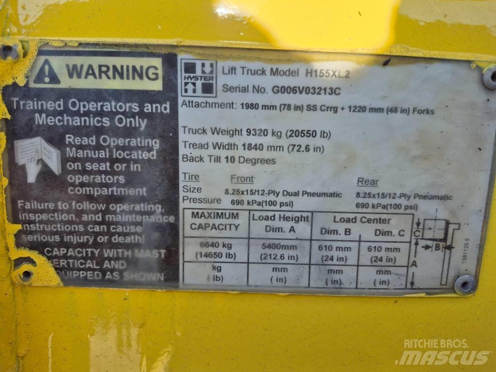 Hyster H 155 XL 2 堆高機(叉車)-其他
