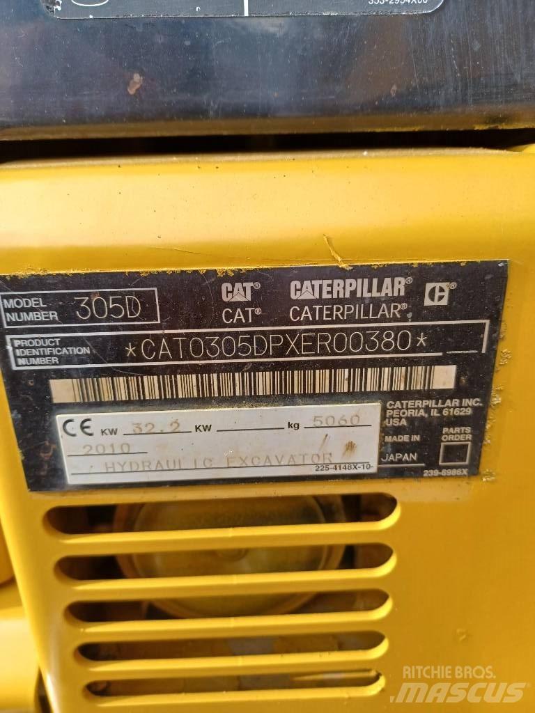 CAT 305 小型挖土機/掘鑿機<7t(小型挖掘機)