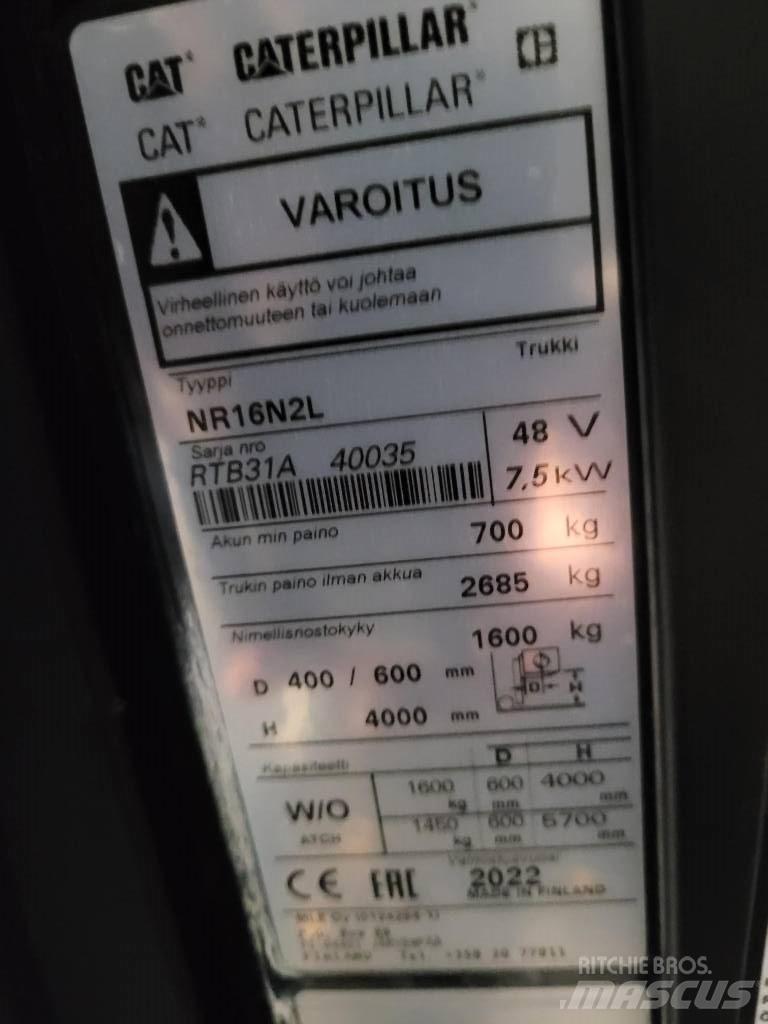 CAT NR16N2L 前伸式堆高機(叉車)