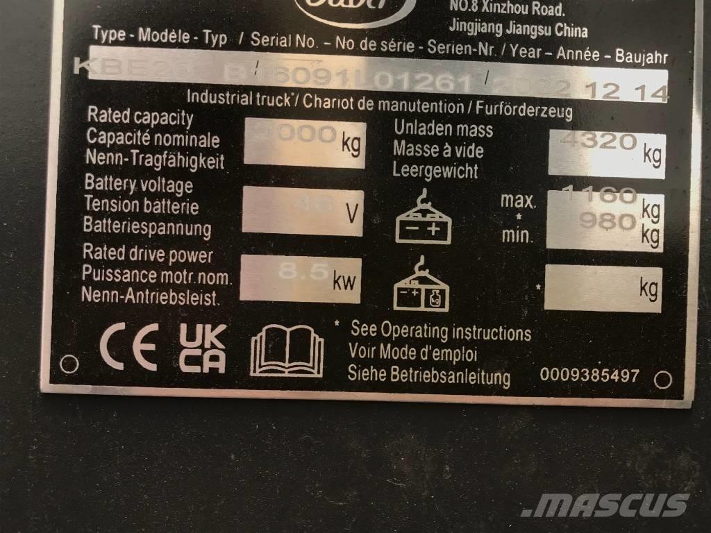 Baoli KBE 20 N 電動堆高機