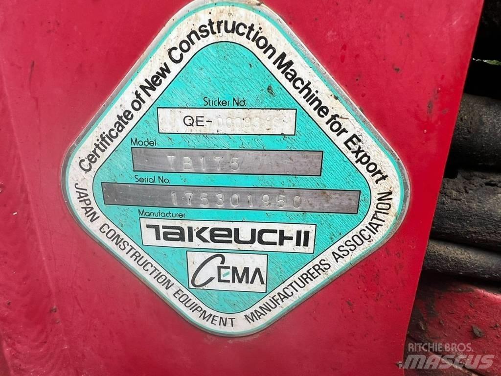 Takeuchi TB 175 中型挖土機/掘鑿機/挖掘機 7t-12t