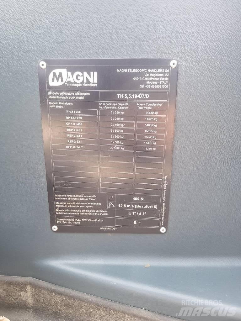 Magni TH 5.5 19 P 伸縮臂操作車