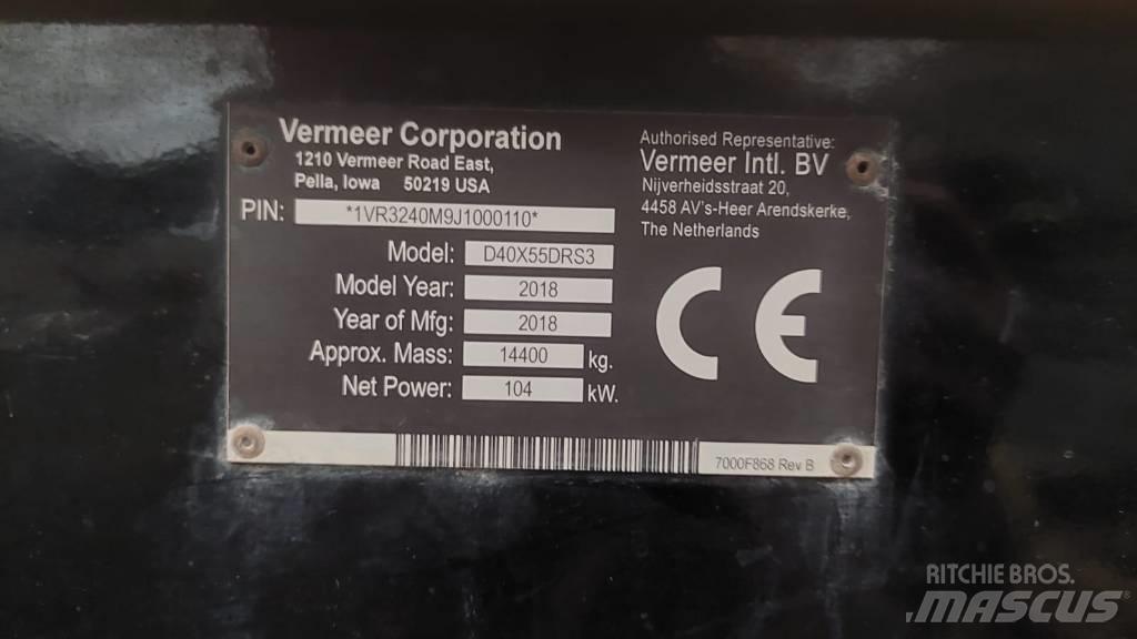 Vermeer D40x55DR S3 水平/臥式定向鑽機設備