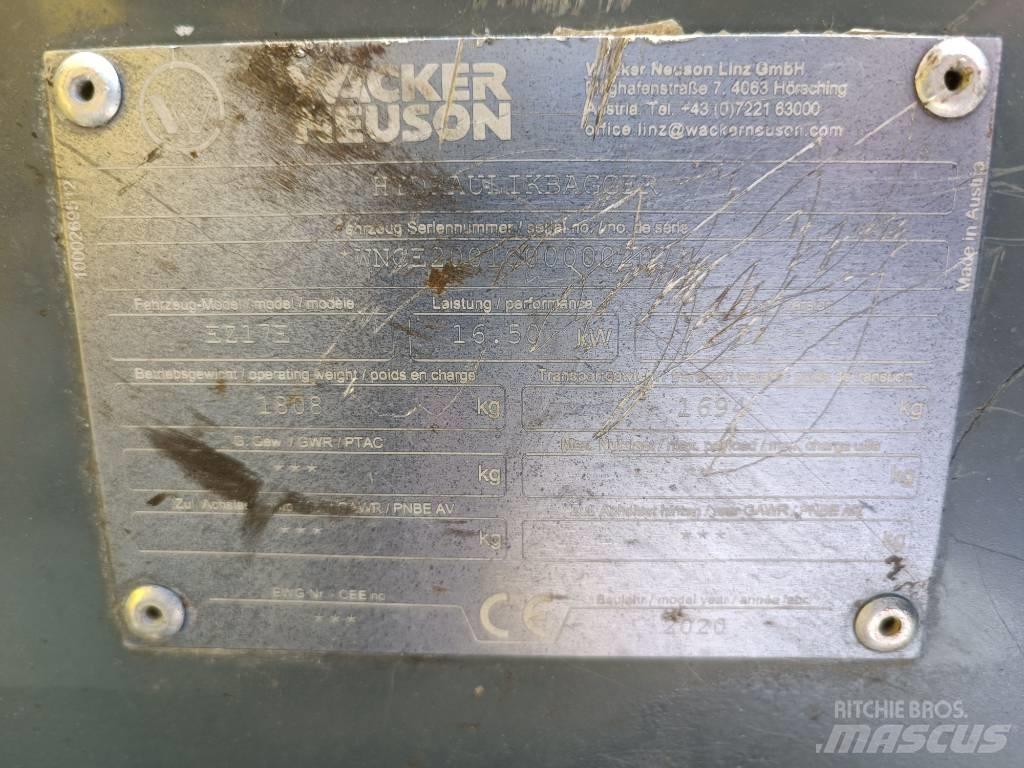 Wacker Neuson EZ17e 履帶式 挖土機/掘鑿機/挖掘機