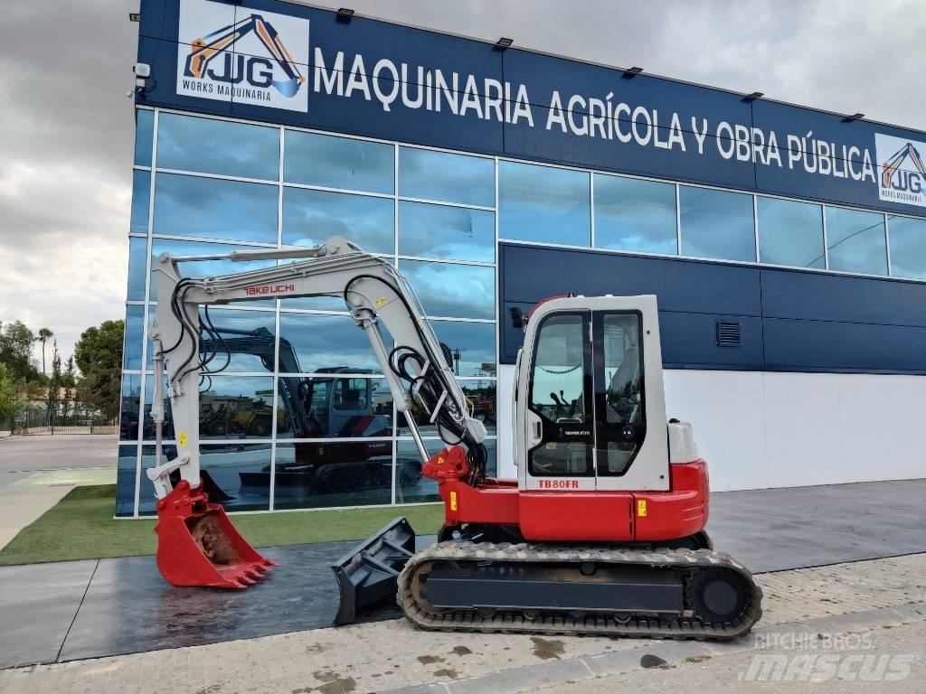 Takeuchi TB 80 FR 小型挖土機/掘鑿機<7t(小型挖掘機)