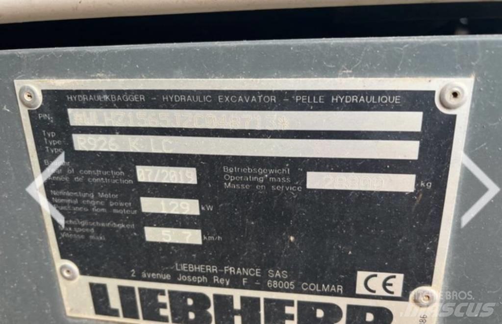 Liebherr R 926 KLC 履帶式 挖土機/掘鑿機/挖掘機