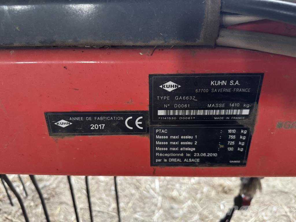 Kuhn GA 6632 + 堆草機