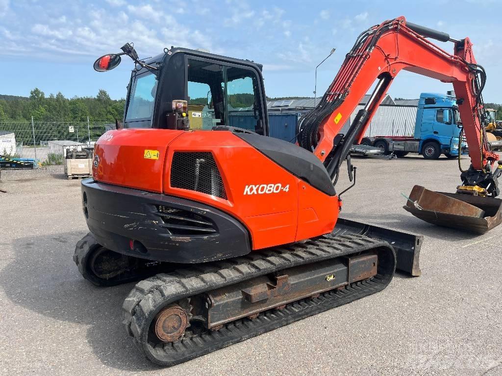 Kubota KX 080-4 中型挖土機/掘鑿機/挖掘機 7t-12t