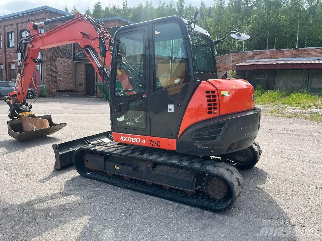 Kubota KX 080-4 中型挖土機/掘鑿機/挖掘機 7t-12t
