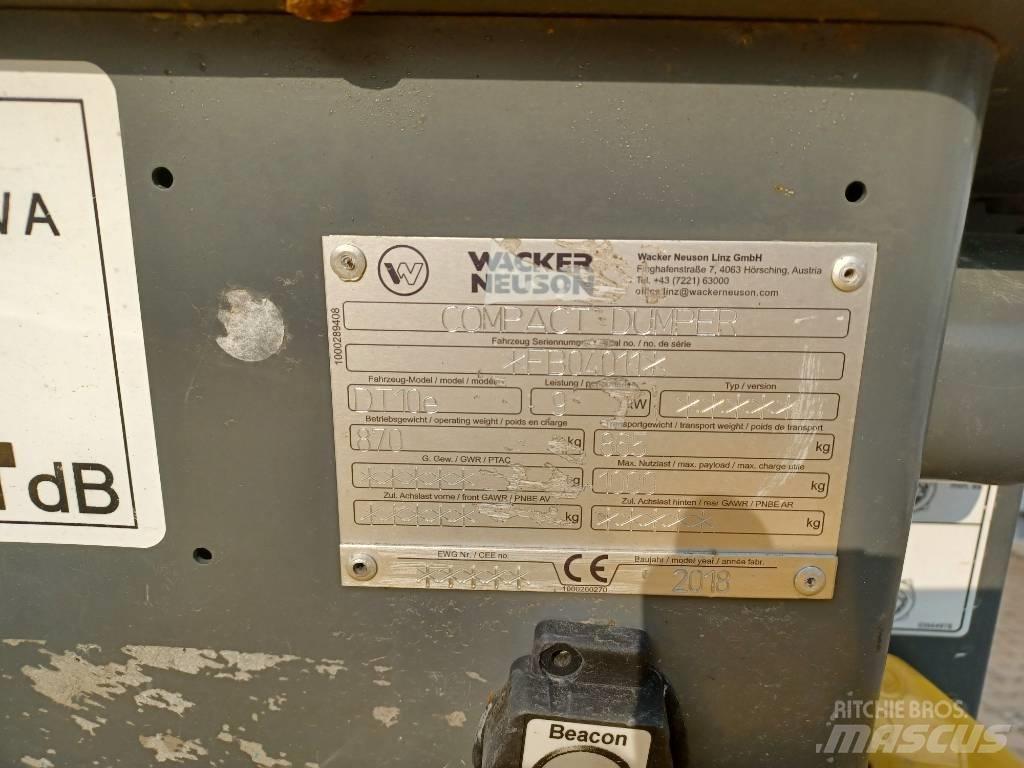 Wacker Neuson DT10e 履帶式傾卸車/翻斗車