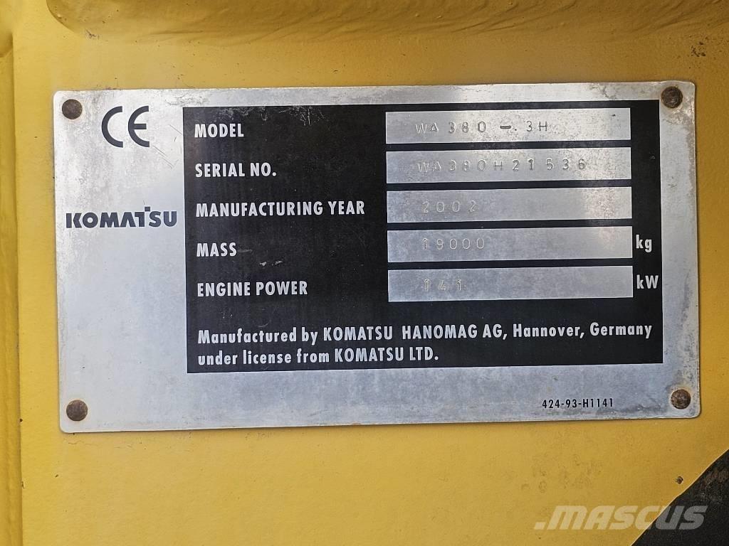 Komatsu WA 380-3H 輪胎式裝載機