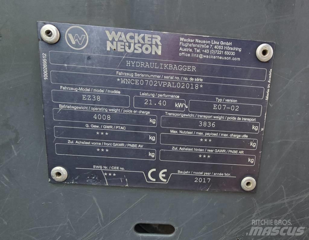 Wacker Neuson EZ 38 小型挖土機/掘鑿機<7t(小型挖掘機)