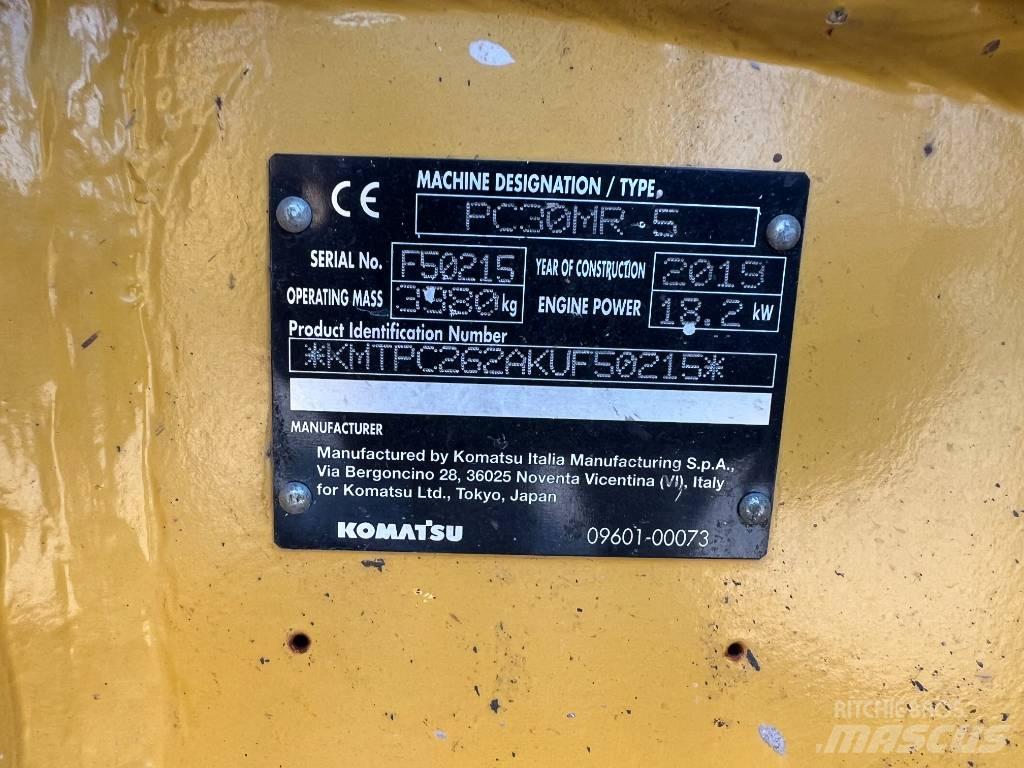 Komatsu PC 30 MR-5 小型挖土機/掘鑿機<7t(小型挖掘機)