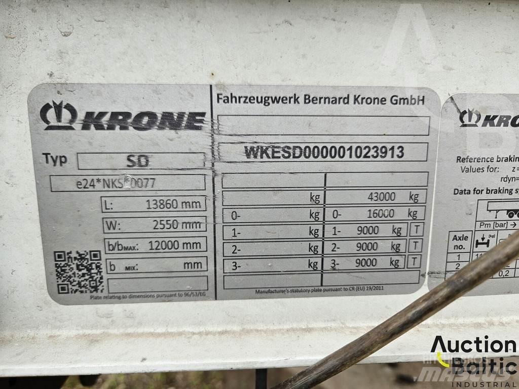 Krone SK 3855 篷布半拖車