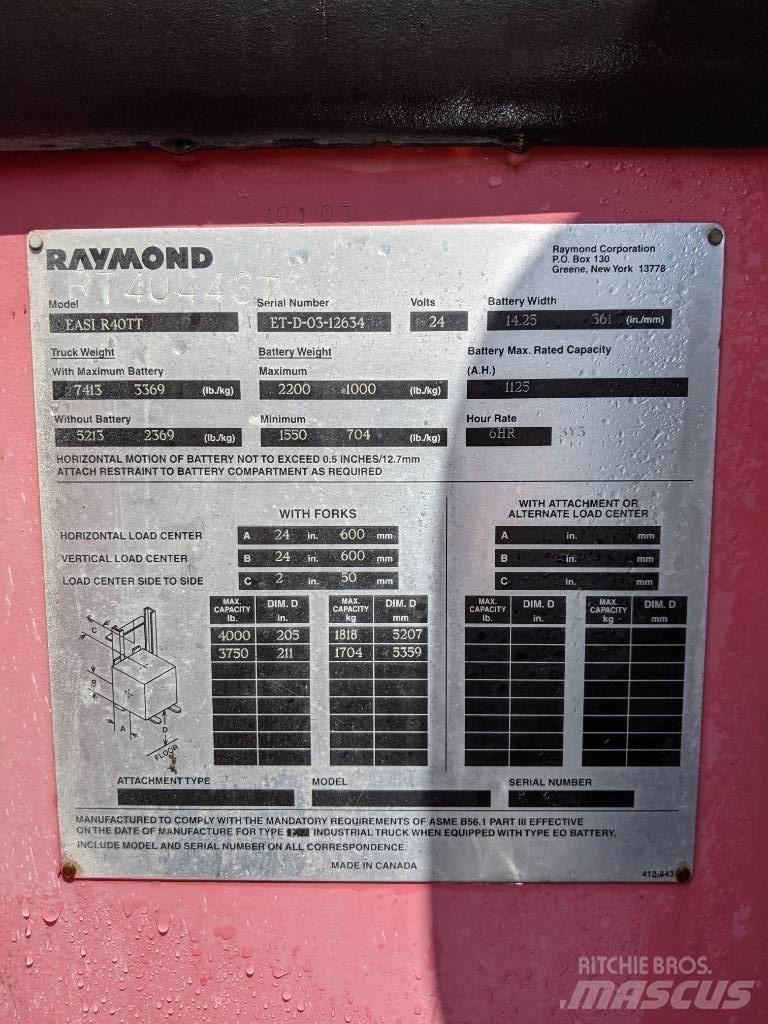 Raymond R40TT 電動堆高機