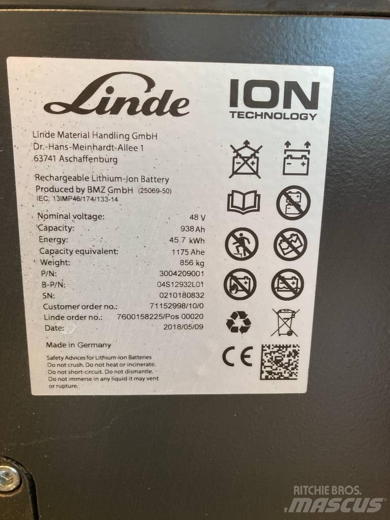 Linde E16/386 Li-ION 電動堆高機