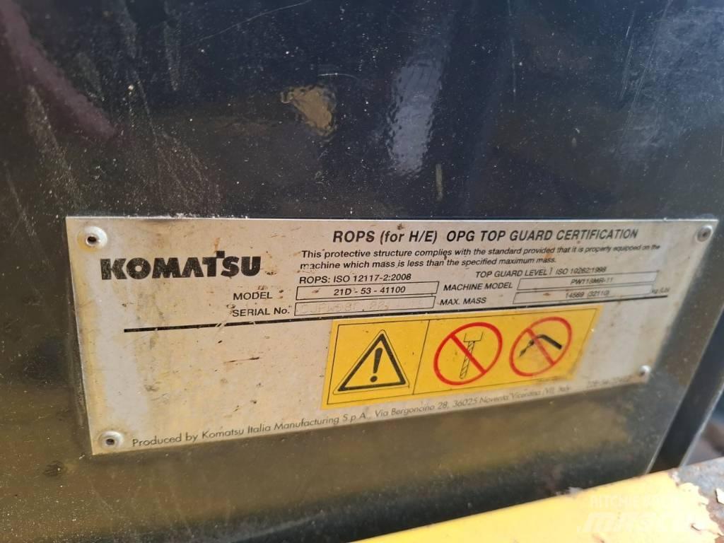 Komatsu PW 118MR-11 旋轉式挖土機/掘鑿機/挖掘機