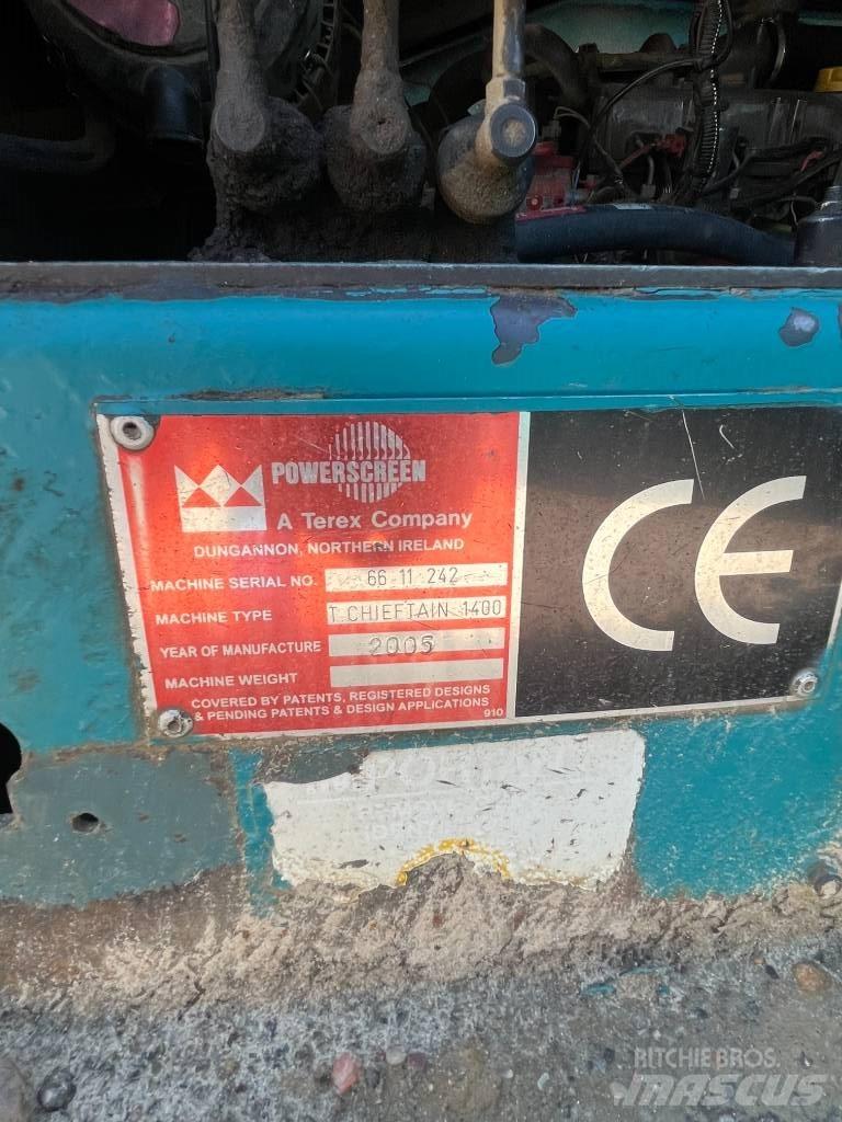 PowerScreen 1400 移動式篩選機