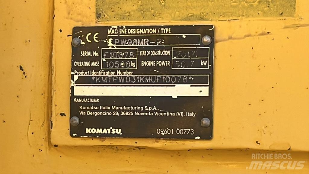Komatsu PW 98 MR 旋轉式挖土機/掘鑿機/挖掘機