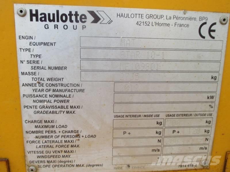 Haulotte Star 10 垂直升降工作台
