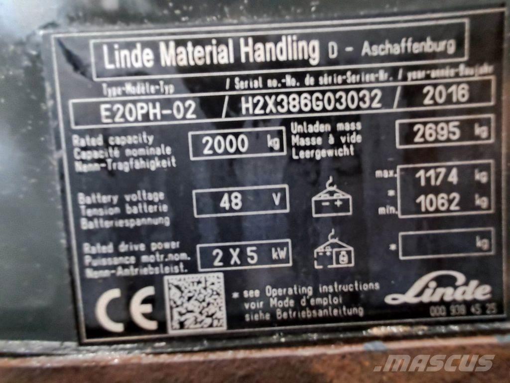 Linde E20PH-02 電動堆高機
